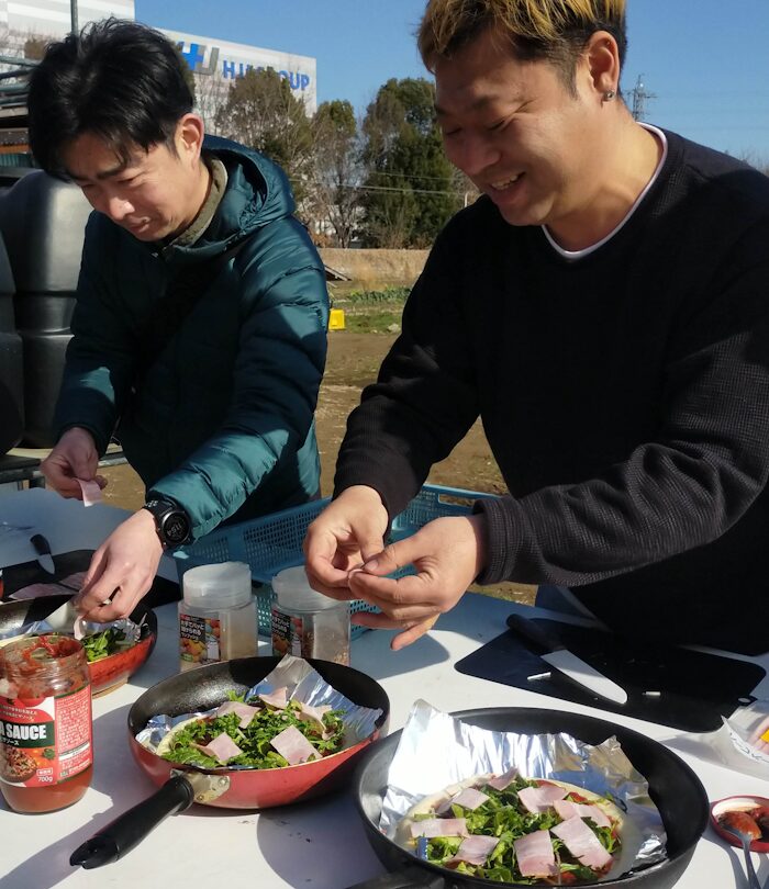 野菜もりもりトッピングピザづくり